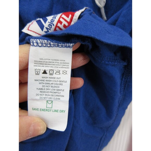 New York Rangers Jersey Shirt Large Red Majestic NHL Hockey Graphic * - Picture 11 of 12